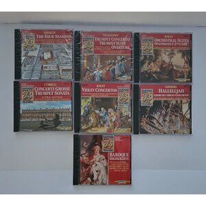 Lot of 7 Baroque Treasuries CDs: Vol. 1, 4,‎ 5, 7, 8, 9, & 10